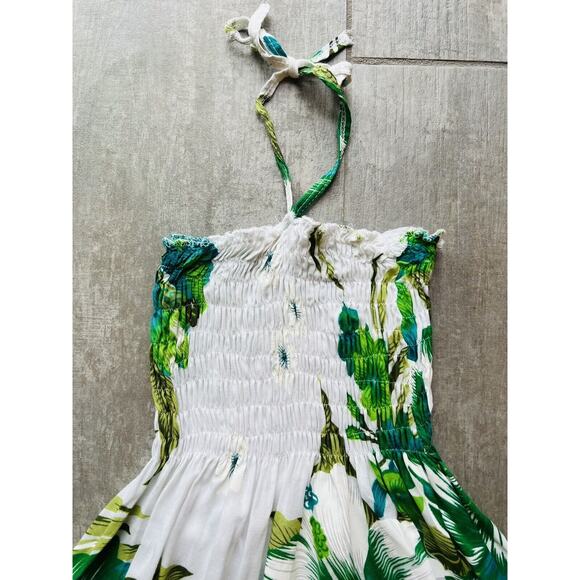 Los Angeles Boutique Smocked Toddler Girl Hawaiian Tropical Swing Dress NEW 3T - Picture 2 of 5